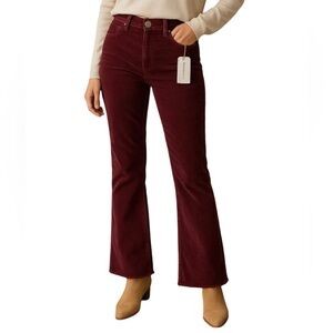 Current/Elliott Dark Red Flare Jeans